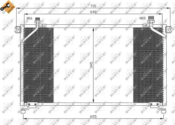 Preis Gesenkt NRF 35373 - Kondensator, Klimaanlage - EASY FIT