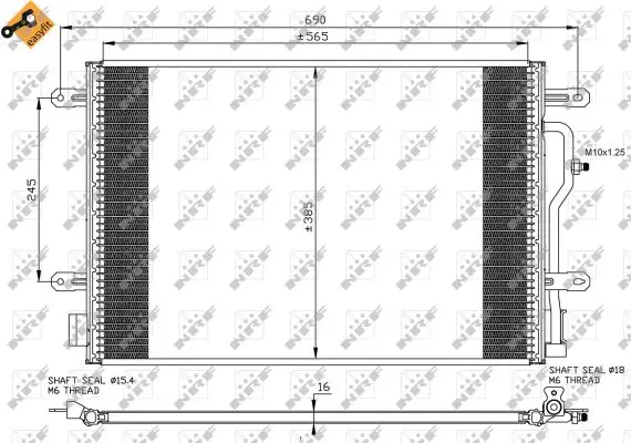 Bestpreis NRF 35465 - Kondensator, Klimaanlage - EASY FIT