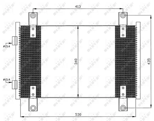 Markenprodukt NRF 35501 - Kondensator, Klimaanlage - EASY FIT