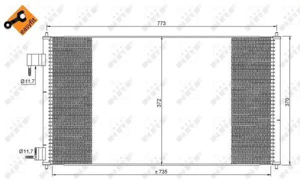 NRF 35681 - Kondensator, Klimaanlage - EASY FIT Schnäppchen