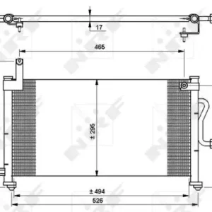 Mega-Angebot NRF 35765 - Kondensator, Klimaanlage - EASY FIT