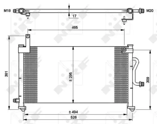 Mega-Angebot NRF 35765 - Kondensator, Klimaanlage - EASY FIT