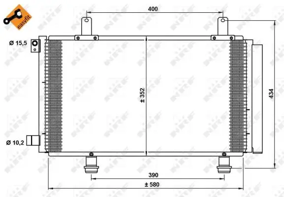 Bestpreis NRF 35782 - Kondensator, Klimaanlage - EASY FIT