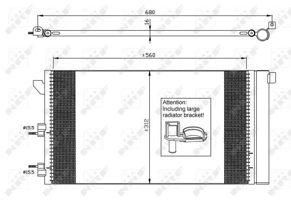 Billig NRF 35921 - Kondensator, Klimaanlage - EASY FIT