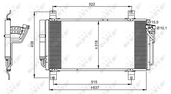 NRF 35949 - Kondensator, Klimaanlage - EASY FIT Begrenztes Angebot