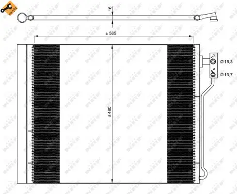 Expressversand NRF 35971 - Kondensator, Klimaanlage - EASY FIT