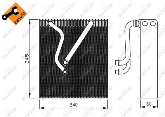 Echt NRF 36109 - Verdampfer, Klimaanlage - EASY FIT