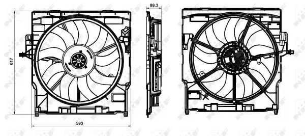 Schneller Versand NRF 47845 - Lüfter, Motorkühlung