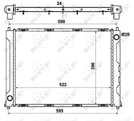 NRF 50121 - Kühler, Motorkühlung - EASY FIT Neue Ware