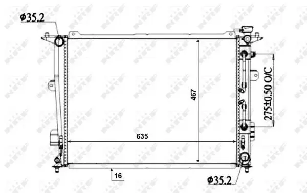 NRF 50135 - Kühler, Motorkühlung Super-Preis