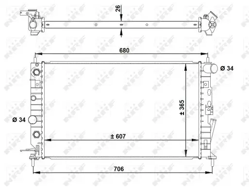 NRF 50218 - Kühler, Motorkühlung - EASY FIT Top-Seller