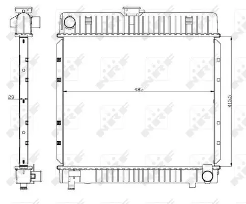 NRF 504250 - Kühler, Motorkühlung - EASY FIT Billig