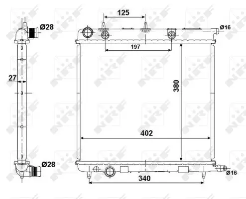 Letzte Chance NRF 50439 - Kühler, Motorkühlung - EASY FIT