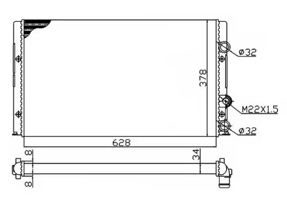 NRF 50457A - Kühler, Motorkühlung - Economy Class Markenprodukt