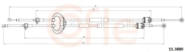 COFLE 11.3880 - Seilzug, Schaltgetriebe Schneller Versand