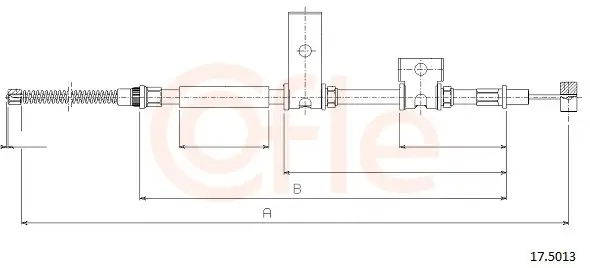 Zertifiziert COFLE 17.5013 - Seilzug, Feststellbremse