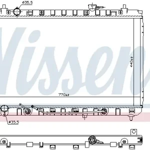 NISSENS 606105 - Kühler, Motorkühlung Schneller Versand