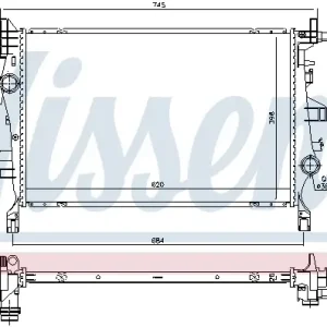 Sonderaktion NISSENS 606445 - Kühler, Motorkühlung