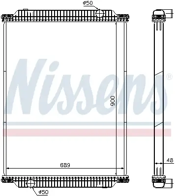 Begrenztes Angebot NISSENS 61448 - Kühler, Motorkühlung
