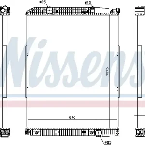 Geprüft NISSENS 627910 - Kühler, Motorkühlung