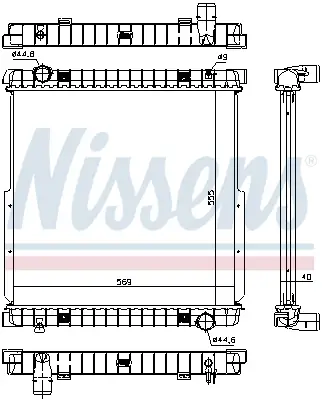 NISSENS 63333 - Kühler, Motorkühlung Sale