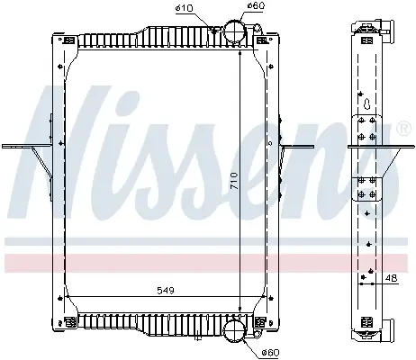 NISSENS 65475 - Kühler, Motorkühlung Top-Angebot