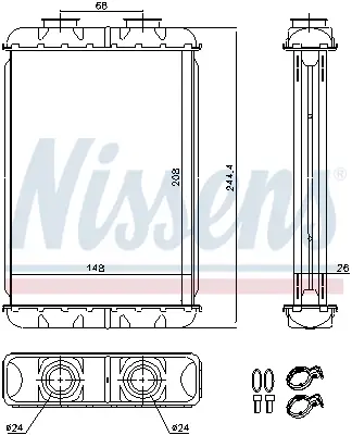 NISSENS 70019 - Wärmetauscher, Innenraumheizung - ** FIRST FIT ** Versand Am Gleichen Tag