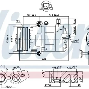 Billig NISSENS 890217 - Kompressor, Klimaanlage - ** FIRST FIT **