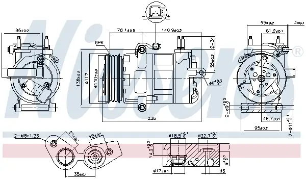 Billig NISSENS 890217 - Kompressor, Klimaanlage - ** FIRST FIT **