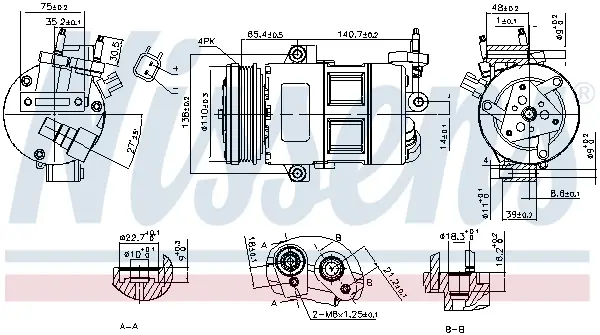 Highlight NISSENS 890639 - Kompressor, Klimaanlage - ** FIRST FIT **