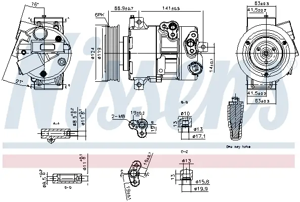 NISSENS 890767 - Kompressor, Klimaanlage - ** FIRST FIT ** Neue Ware