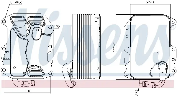 NISSENS 90852 - Ölkühler, Motoröl - ** FIRST FIT ** Nur Für Kurze Zeit