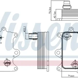 Highlight NISSENS 90885 - Ölkühler, Motoröl - ** FIRST FIT **