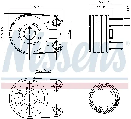 Abverkauf NISSENS 90898 - Ölkühler, Motoröl - ** FIRST FIT **