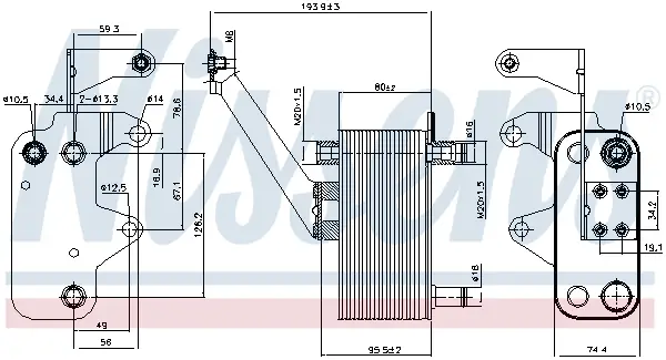 Preiswert NISSENS 90952 - Ölkühler, Automatikgetriebe