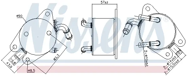 Saisonangebot NISSENS 91291 - Ölkühler, Automatikgetriebe