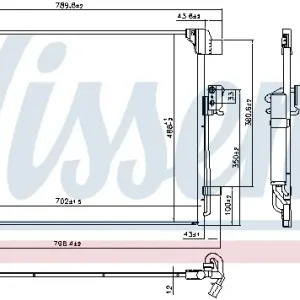 Bestpreis NISSENS 940786 - Kondensator, Klimaanlage - ** FIRST FIT **