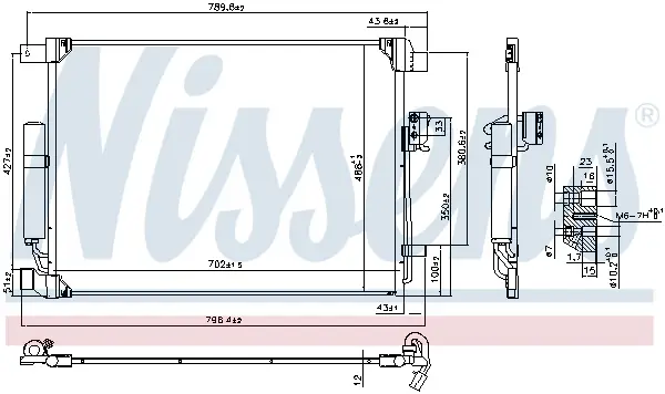 Bestpreis NISSENS 940786 - Kondensator, Klimaanlage - ** FIRST FIT **