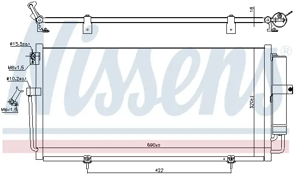 Must-Have NISSENS 941145 - Kondensator, Klimaanlage