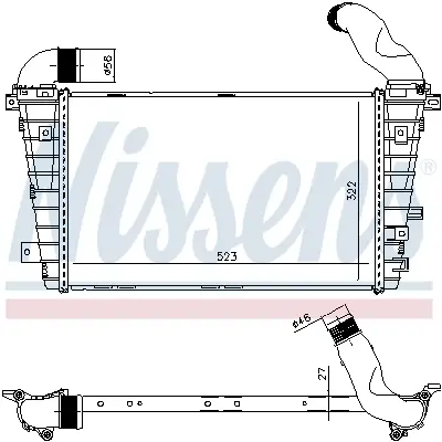 NISSENS 96461 - Ladeluftkühler - ** FIRST FIT ** Rabatt