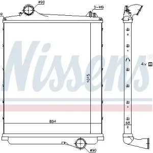 Knallerangebot NISSENS 97082 - Ladeluftkühler