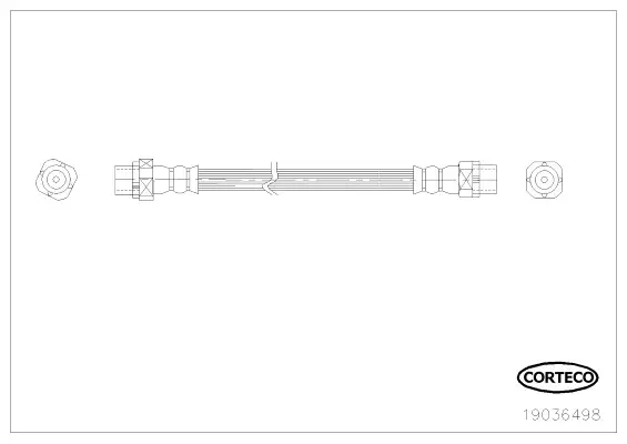 Rabatt CORTECO 19036498 - Bremsschlauch
