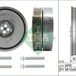 Zertifiziert Schaeffler INA 544 0502 20 - Riemenscheibensatz, Kurbelwelle