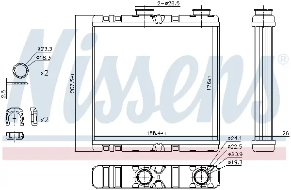 NISSENS 73342 - Wärmetauscher, Innenraumheizung - ** FIRST FIT ** Neue Ware