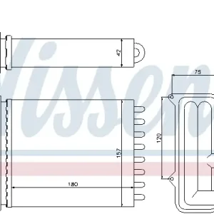 Markenware NISSENS 73468 - Wärmetauscher, Innenraumheizung