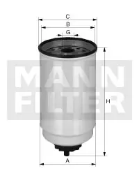 Top-Seller MANN-FILTER WK 10 017 x - Kraftstofffilter