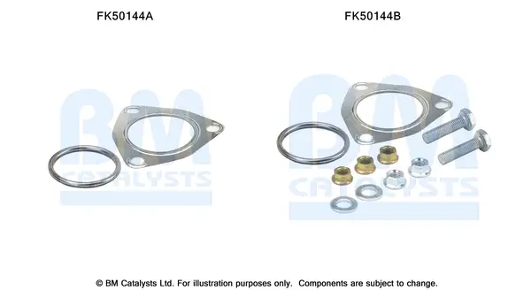 Beliebt BM CATALYSTS FK50144 - Montagesatz, Abgasrohr