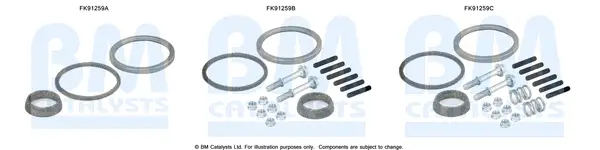 Solange Der Vorrat Reicht BM CATALYSTS FK91259 - Montagesatz, Katalysator