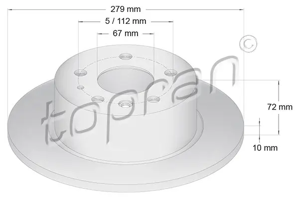 TOPRAN 400 859 - Bremsscheibe Ausverkauf