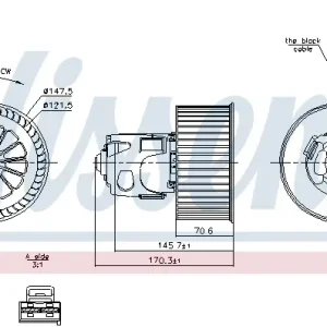 Bestseller NISSENS 87242 - Innenraumgebläse